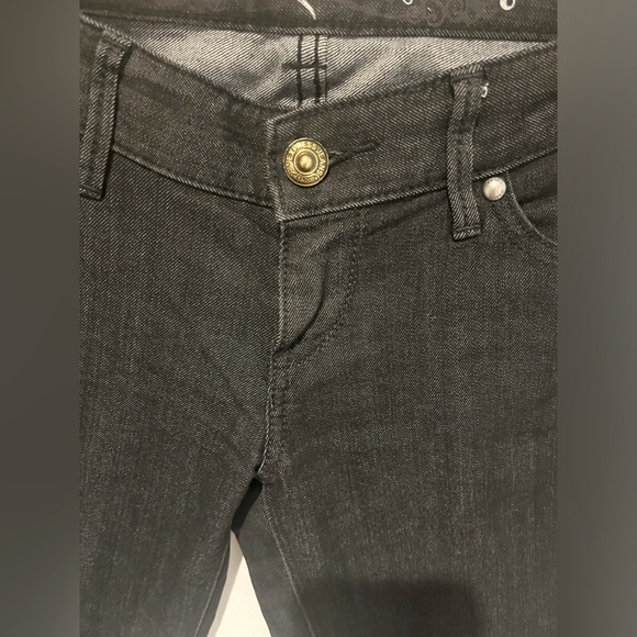 Express Black Washed Skinny Leg Jeans - Picture 2 of 7